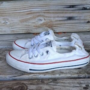 Converse  White and Red Sneakers